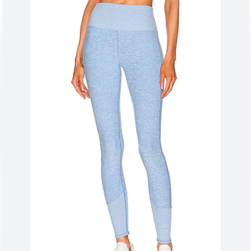 alo yoga high waist alo soft lounge legging in blue